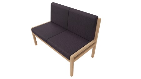 Banquette Noé 2 places sans accoudoirs